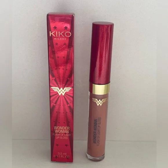 Kiko Milano • Wonder Woman Flash of Light Lip Gloss • 03 Epic Peach 🍑 • 🆕 - Picture 3 of 10